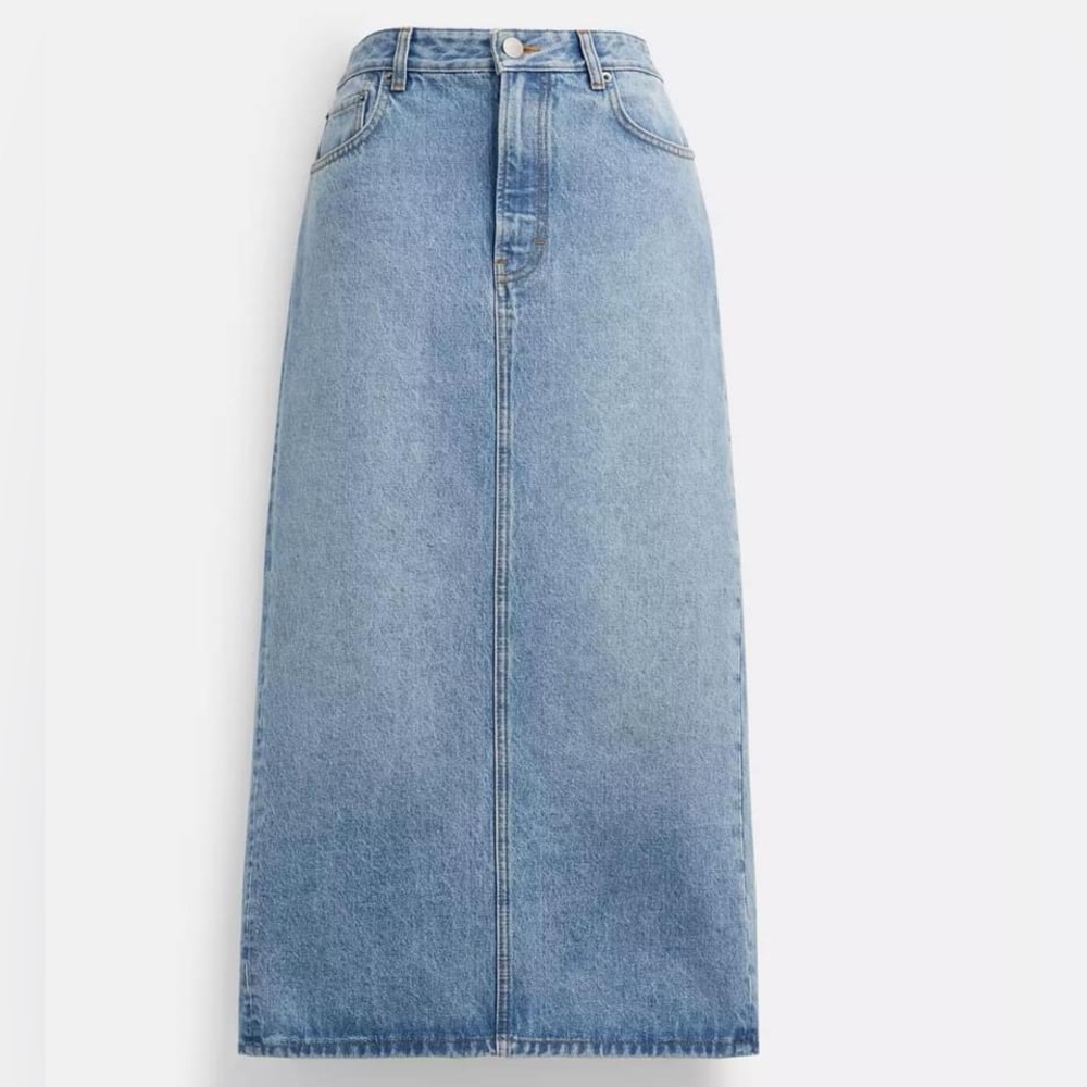 CM292 - Coach Long Denim Skirt